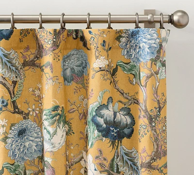 Dahlia Floral Printed Curtain