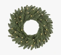 Open Box: Tree Classics by Balsam Hill Lit Faux Kennedy Fir Wreath & Garland