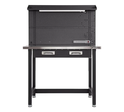 Lighted Workcenter with Stainless Steel Top