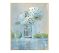 Flowers And Pears Framed Print