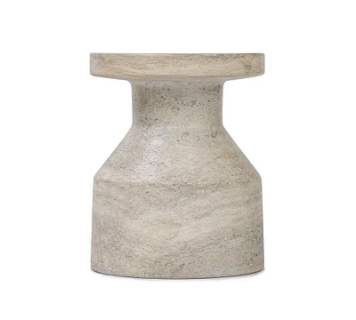 Omen Round Concrete End Table (13")