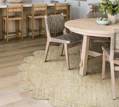 Pure Salt Parikia Handwoven Jute Round Rug