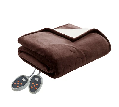Woolrich Heated Plush To Berber Blanket