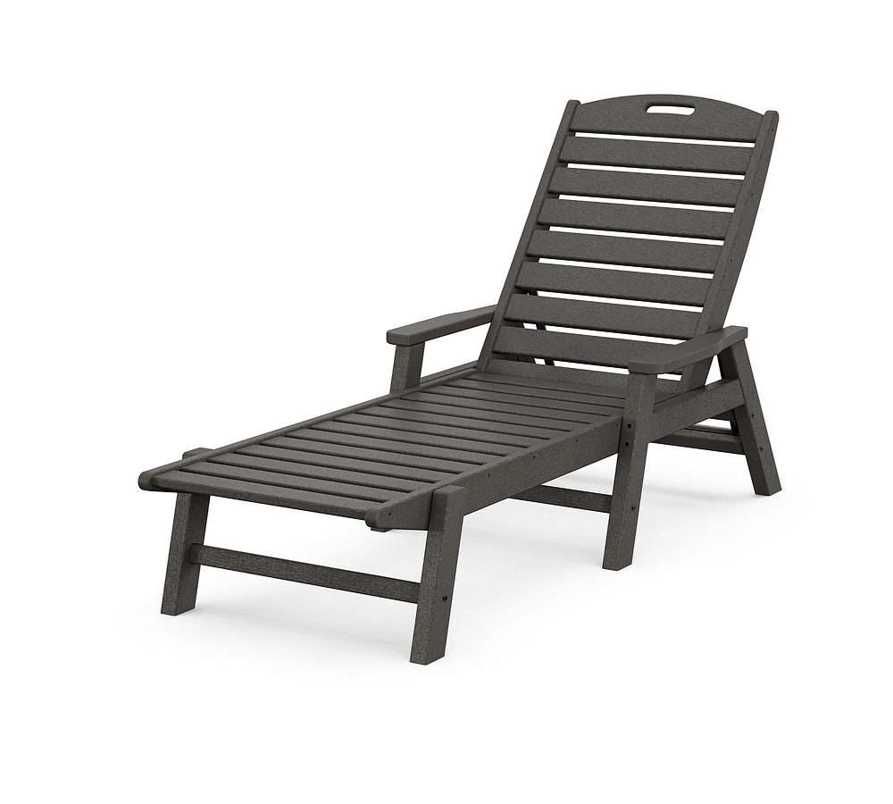 Polywood Outdoor Chaise with Arms