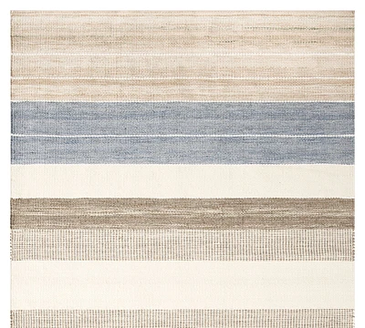 Serene Striped Outdoor Performance Rug Swatch - Free Returns Within 30 Days