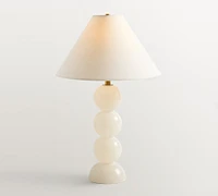 Ela Alabaster Stacked Table Lamp (22")
