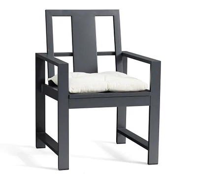 OPEN BOX: Indio Metal Dining & Armchairs, Slate