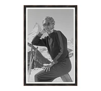 Ski Glamour Framed Print