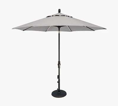 9' Round Fira LED Outdoor Patio Umbrella - Aluminum Tilt Frame