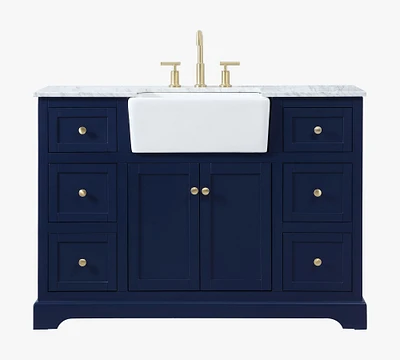 Annelie 48" Marble Top Single Sink Vanity
