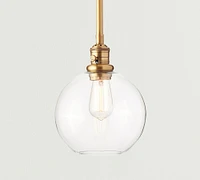 Glass Globe Pole Pendant (9"-13")