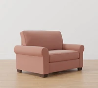 Open Box: Buchanan Roll Arm Twin Sleeper Sofa with Memory Foam Mattress (56")