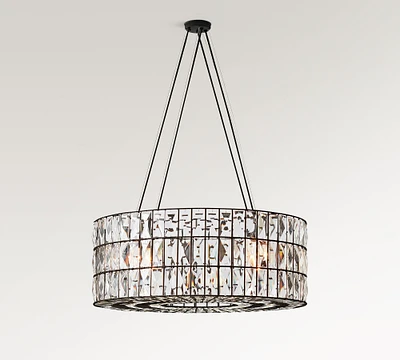 Adeline Crystal Round Chandelier (20"-27")