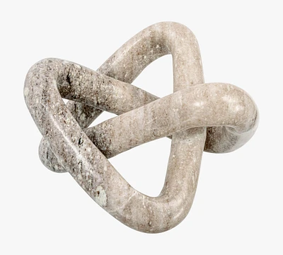 Open Box: Variegated Marble Link Knot Decorative Object