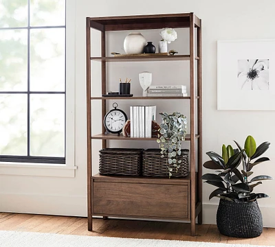 Bloomquist Open Bookcase with Drawer (37")