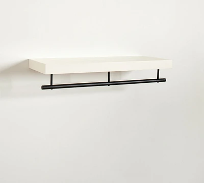 Brighton Closet Shelf With Rail (36"-48")