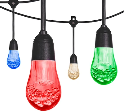 Portable Solar-Powered Color-Changing Outdoor LED String Lights