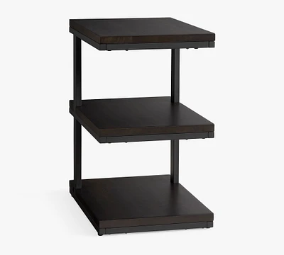 OPEN BOX: Allen 19" Tiered End Table, Black