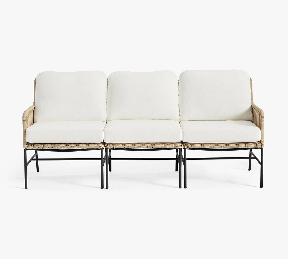 Tulum Wicker 3-Piece Outdoor Sofa (72")