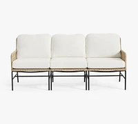 Tulum Wicker 3-Piece Outdoor Sofa (72")