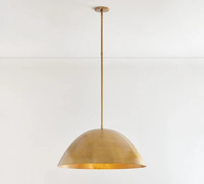 Sloane Metal Dome Pendant (30")