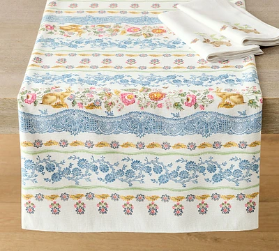 Botanical Bunny Cotton Table Runner