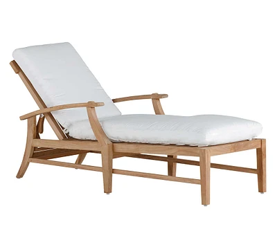 Astola Teak Outdoor Single Chaise Lounge