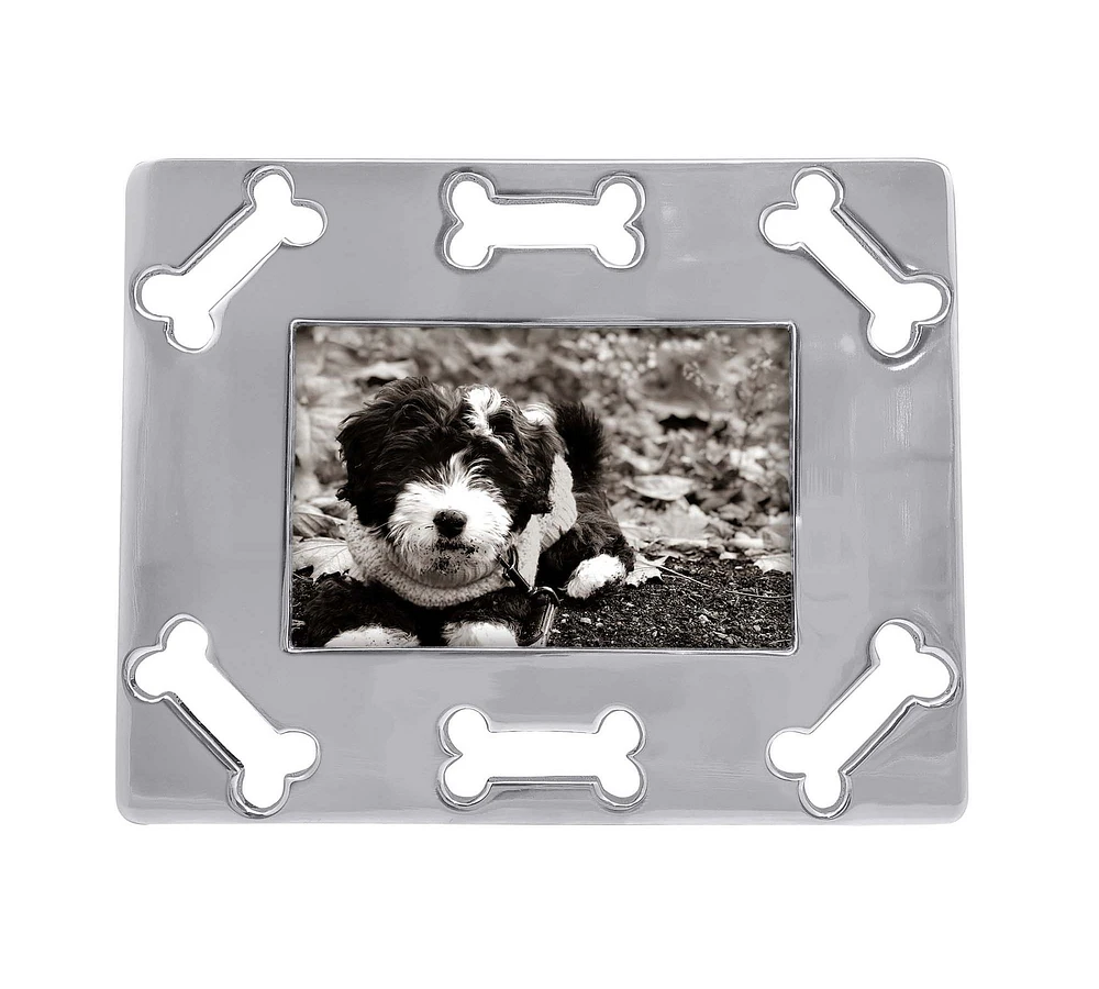 Dog Bone Border Metal Picture Frame - 4" x 6"
