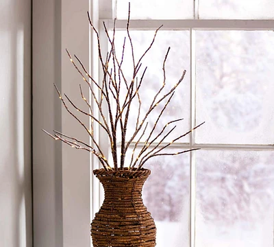 Open Box: Lit Birch Branches