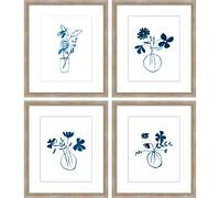 Floral Lines Framed Print