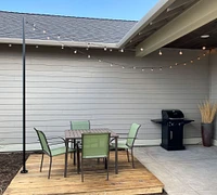 Outdoor Bistro Standing String Light Posts