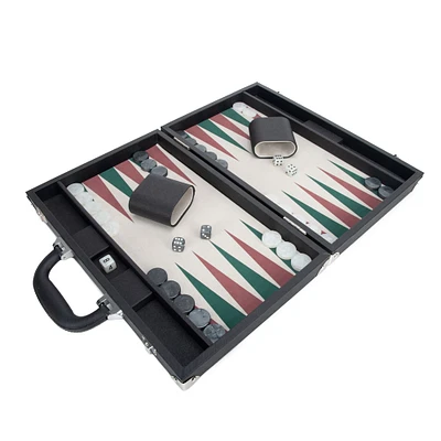 Channing Vegan Leather Backgammon Game