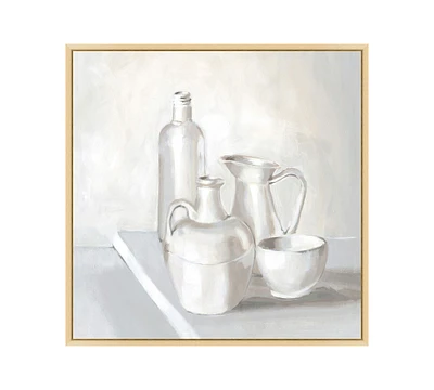 Muted Still Life Vases Framed Print