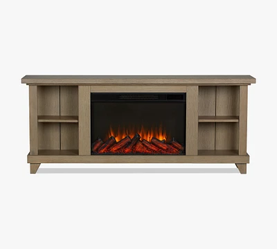Bria Slim Electric Fireplace Media Cabinet