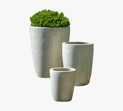 Luka Round Glazed Terra Cotta Planter
