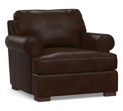 Townsend Roll Arm Leather Chair