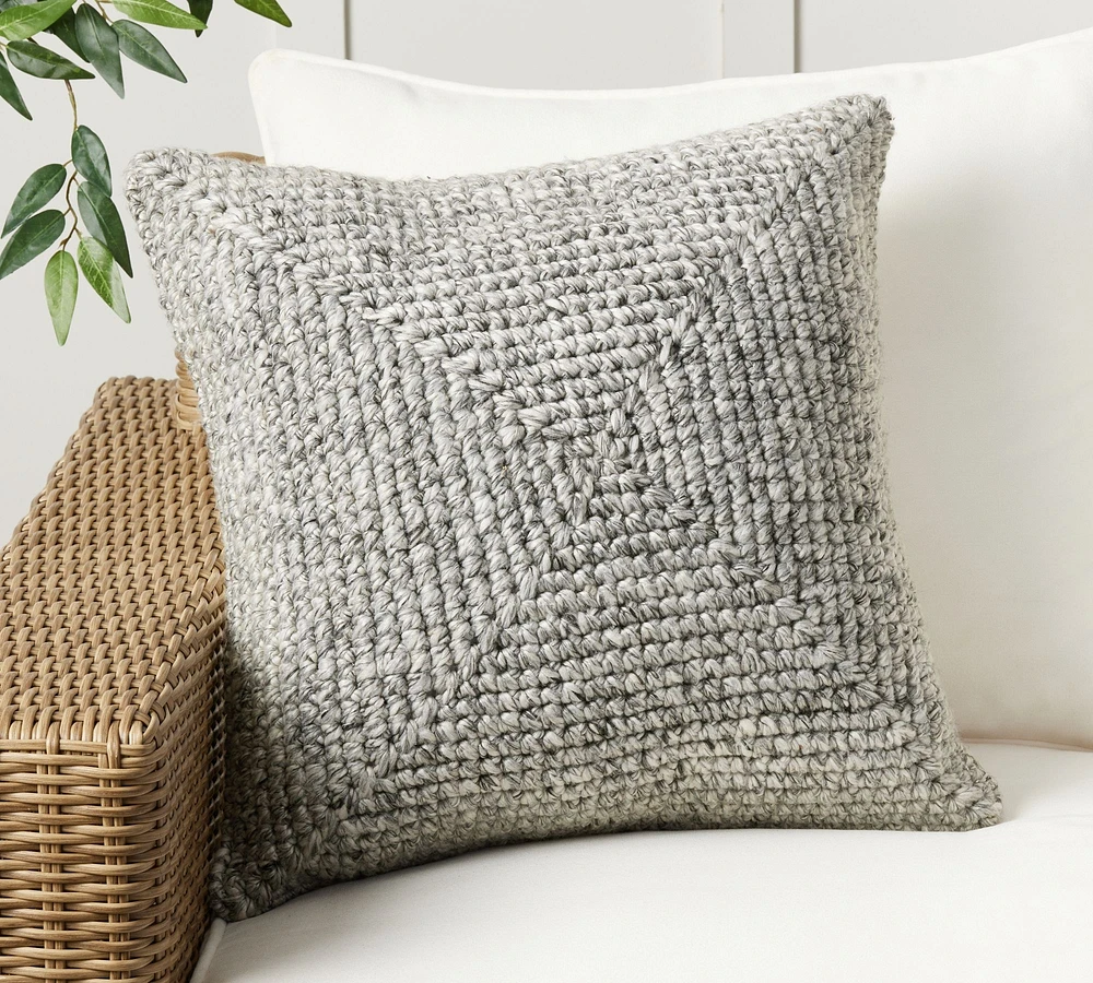 Rhade Textured Outdoor Pillow