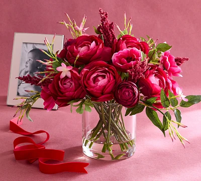 Faux Composed Pink Jasmine & Peony