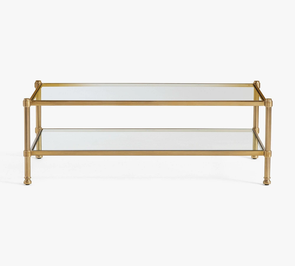 Everson Rectangular Glass Coffee Table (52")