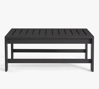 Malibu Metal Rectangular Outdoor Coffee Table (45")