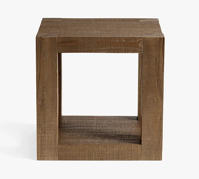 Rockport Rectangular Reclaimed Wood Side Table (24")