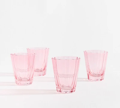 Fluted Glass Short Tumblers