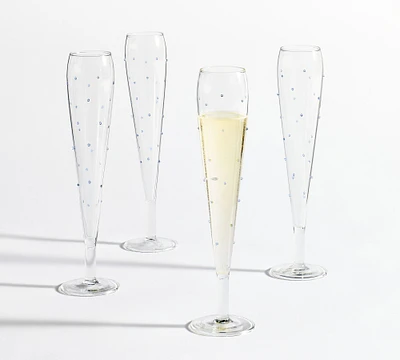 Confetti Celebration Flutes - Set of 4