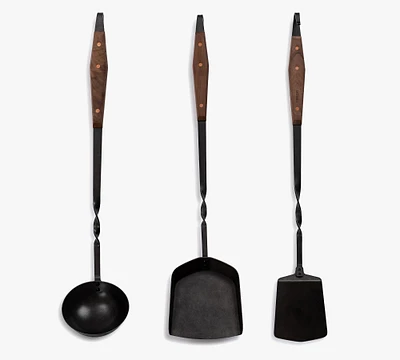 Cowboy Long Handled Grilling Tools -  Set of 3
