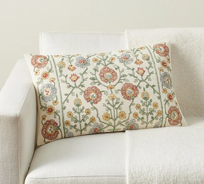 Cristanta Embroidered Lumbar Pillow