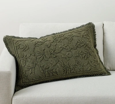 Marigold Fringe Lumbar Pillow