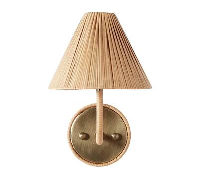 Dayna Rattan Sconce (11")