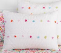 Bright Pom-Pom Quilt & Shams