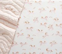 Mila Metallic Crib Fitted Sheet