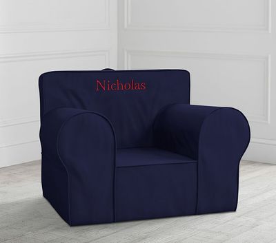 Oversized Navy Anywhere Chair® Slipcover Only
